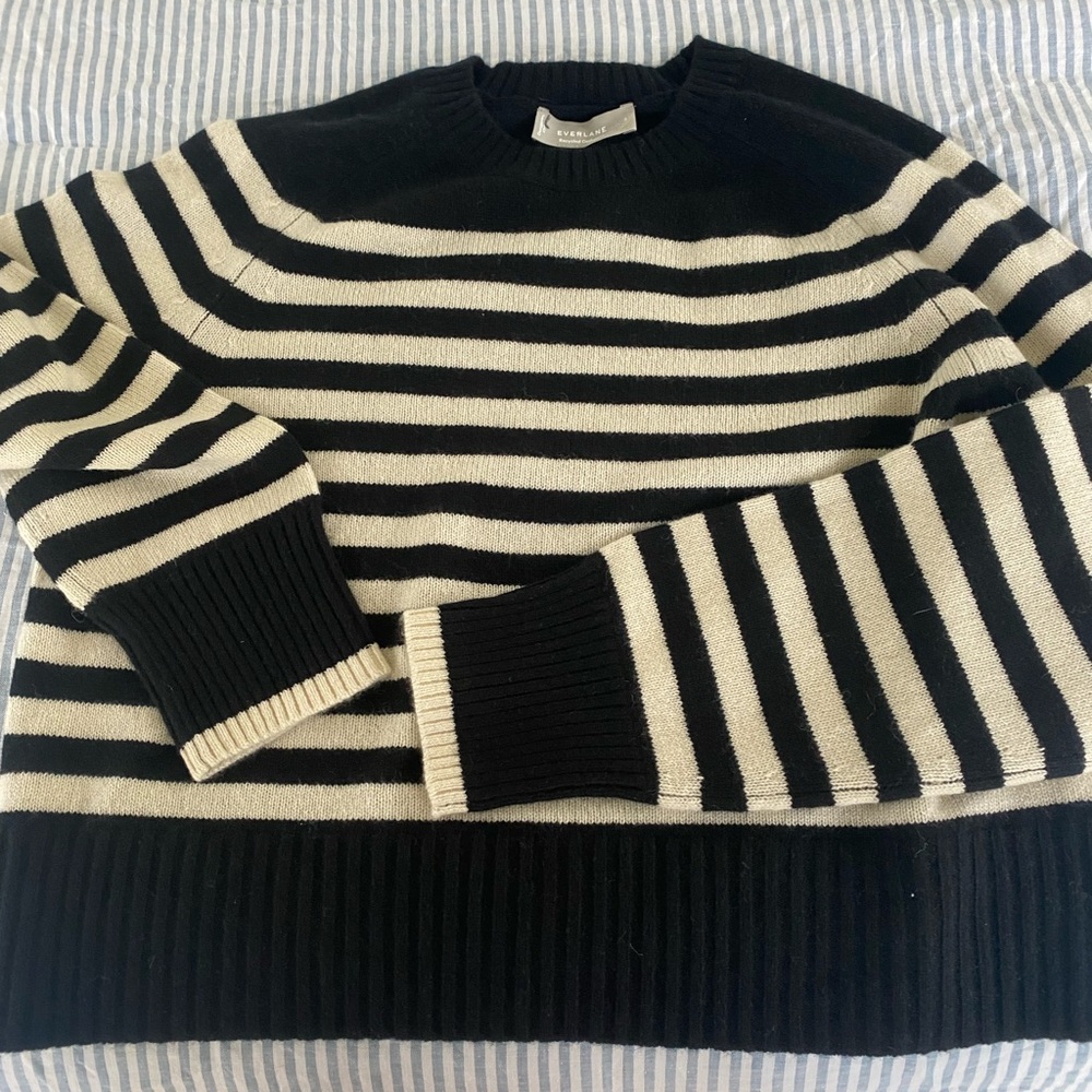 Everlane Cashmere Striped Sweater